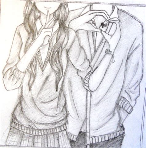 Untitled image 3539817 by violanta on favim com. Pencil Drawings Of Couples In Love Easy | Girls DP