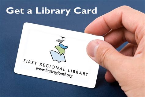 Get a library card online. Get a Library Card | First Regional Library