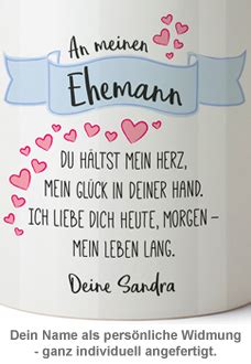 _ wird heut runde 20 jahr, das finde ich ganz wunderbar. Personalisierte Tasse - Liebesgedicht Ehemann mit Widmung