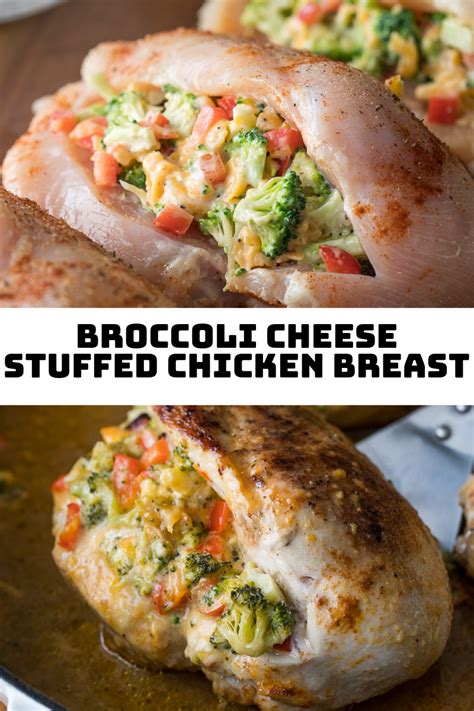 Mayonnaise (or sour cream or greek yogurt) 2 t. Broccoli Cheese Stuffed Chicken Breast