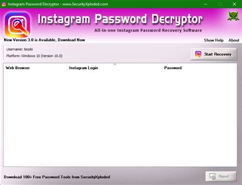 Hack an instagram account by resetting the account's email. Download Instagram Password Decryptor 7.0