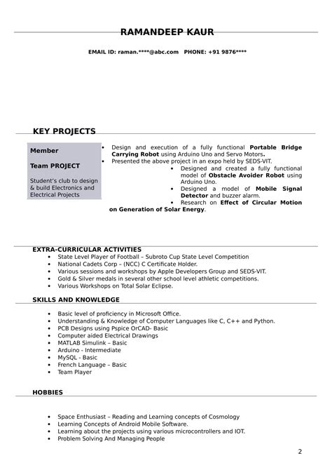 Most importantly, how to pick the proper resume format for you? Fresher Electrical Engineer Resume Pdf | williamson-ga.us