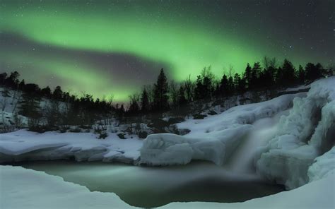 62.43k 89% julia bond blows darkko 7:57. snow, Aurora borealis, Forest Wallpapers HD / Desktop and ...