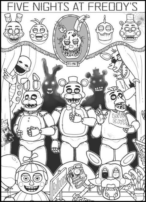 Five nights at freddy s coloring pages print and color com. fnaf on Pinterest | FNAF, Coloring Pages and Five Nights ...