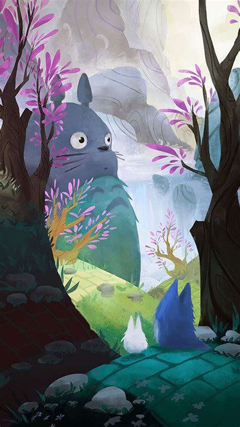 When two girls move to the country to be near their ailing mother, they have adventures with the my neighbor totoro is drawn in an expansive, naturalistic way that makes an atmosphere of trees, rice fields and hills unraveling in the distance a. My Neighbor Totoro by youcoucou | Totoro art, Ghibli art, Art