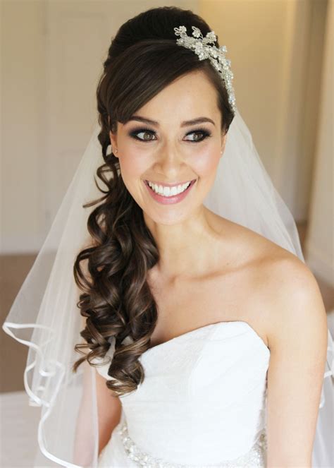 Maybe you would like to learn more about one of these? 20 Best Side Curls Bridal Hairstyles with Tiara and Lace Veil