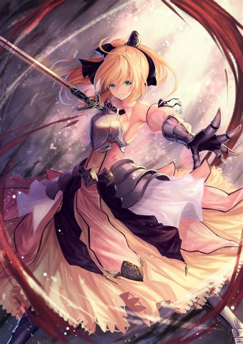 Saber lily is pretty straightforward in terms of gameplay. "Saber Lily" | Kriegerin, Niedlich, Anime