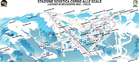 1 del 10 gennaio 1995. Mappa piste Corno alle Scale - Appennini