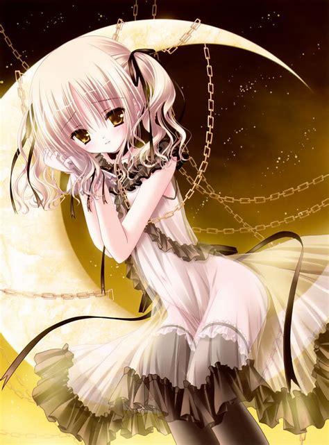 Whether you're looking to dress up the walls of your living room or impress clients in your. blondes, dress, Moon, ribbons, lolicon, anime, chains ...