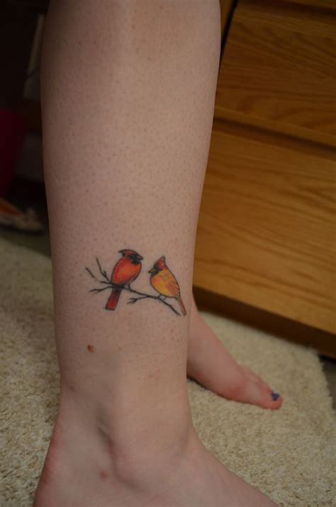 When it comes to ankle tattoos, we often conjure the image of a small and delicate tattoos. cardinal tattoo | Cardinal tattoos, Red bird tattoos, Small tattoos