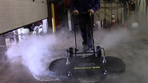 What kind of cleaning equipment does a hotel use? 48'' Surface Cleaner Cleans a Warehouse Floor. www ...