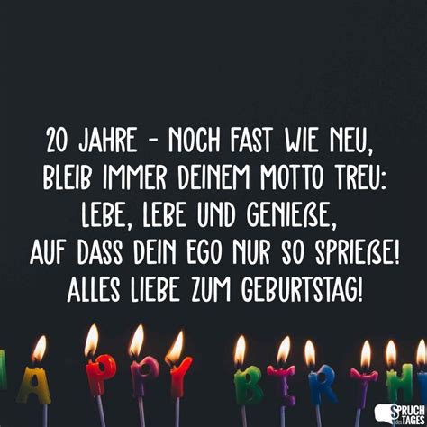 Während heute viele ehen meistens schon nach einigen jahren in die brüche gehen, gibt es zum. Geburtstagswunsche 20 er - Geburtstag wunsche