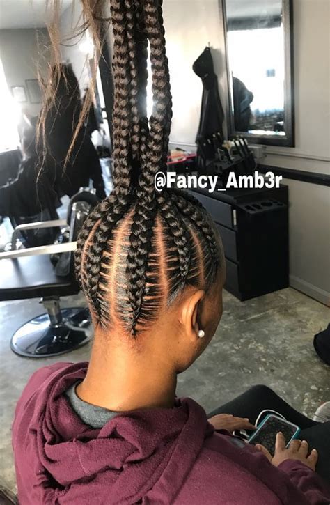 You may have heard of wearing flowers in your hair, but have you ever tried creating a flower with your hair? 2019 Attractive 8 Feed in Braids Ponytail for Women ...