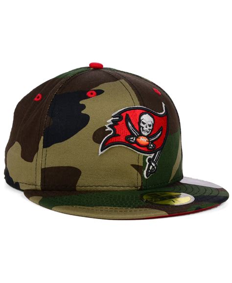 Women's '47 cream tampa bay buccaneers super bowl lv champions meeko cuffed knit hat. KTZ Tampa Bay Buccaneers Camo Pop 59Fifty Cap in Green for ...