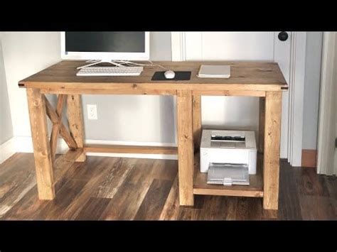 Cheap diy computer desk for your home office. Rustic X Desk | Ana White in 2020 | Diy desk plans, Diy ...