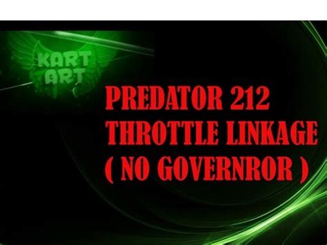 And suguestions on hiw to fix? Predator 212 Throttle Linkage | Doovi