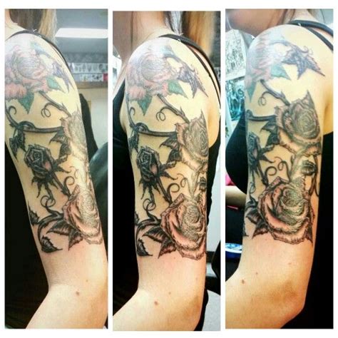 Tattoos jeremiah barba page 2 dragon half sleeve. Half sleeve rose tattoo | Half sleeve rose tattoo, Rose ...