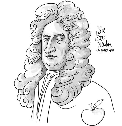 Sir isaac newton drawing at getdrawings | free download. Sir Isaac Newton Drawing at PaintingValley.com | Explore ...