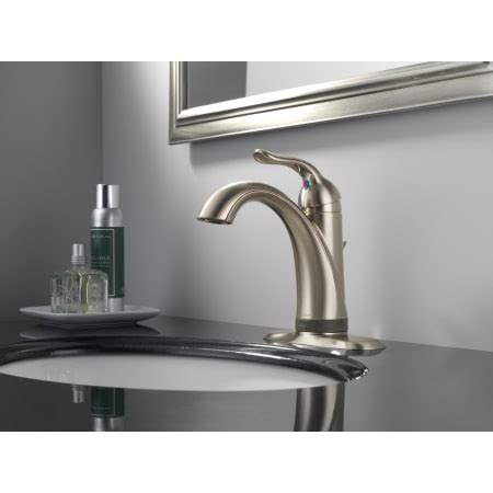 Delta monitor® faucets feature pressure balance valves to keep the water temperature within a safe ±3° f. Delta 538T-DST Chrome Lahara Single Hole Bathroom Faucet ...