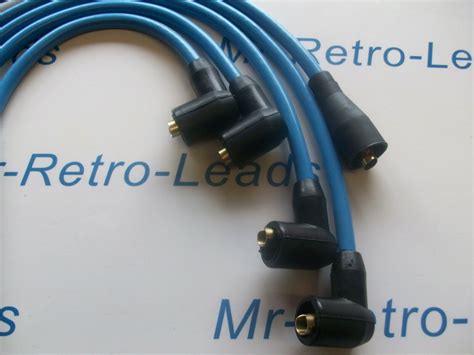 Light Blue 8mm Performance Ignition Leads For Triumph Tr3 Tr4 Tr4a Quality Leads - Mr Retro Leads
