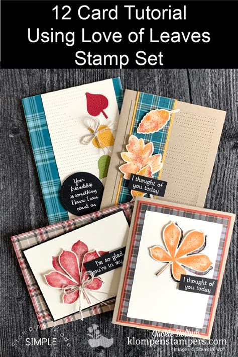 Better yet, share them with your friends and classmates. Love of Leaves Online Card Making Class by Jackie Bolhuis ...