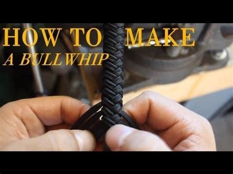 Also buckles, skulls, beads, paracord supplies How to Make a Paracord Bullwhip - a full length tutorial by Nick Schrader - YouTube | Knots ...