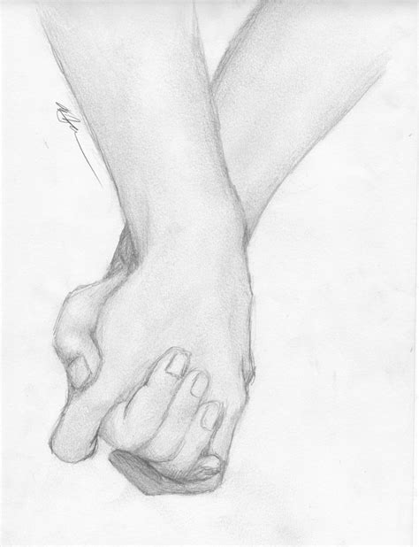 Some pencil drawings about hands. Holding Hands Drawing - Cliparts.co