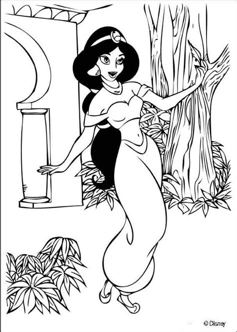 Download free printable disney princess coloring pages. Disney Princess Jasmine Coloring Pages - Coloring Home