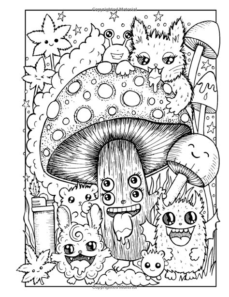 Gallery of trippy mushroom coloring pages gembloong gallery limit 100 random false. Printable Stoner Coloring Pages | Coloring Page Blog