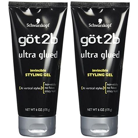 Easy a glue with a shampoo. Got2b Styling Gel for Men's Hair Ultra Glued Invincible ...