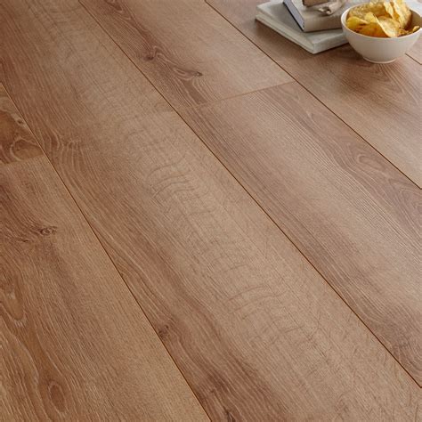 Outlast+ waterproof vintage pewter oak 10 mm t x 7.48 in. Natural oak effect Laminate flooring 1.75 m² Pack ...