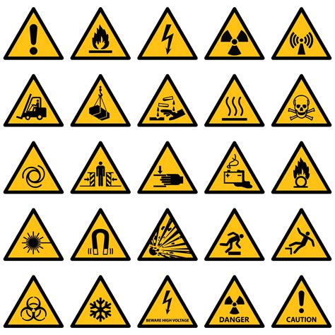 1000s of ansi and iso compliant safety stickers. Warning signs are a standard design and the HSE have made ...
