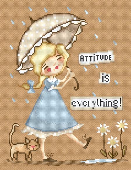 Check spelling or type a new query. Lena Lawson Counted Cross Stitch Chart Attitude is ...