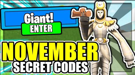 In this video i will be showing you awesome new working codes in giant simulator for october 2020! (NOVEMBER 2020) ALL *NEW* SECRET OP CODES! Giant Simulator Roblox - YouTube