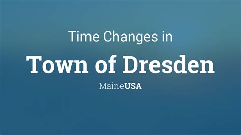The clock jumps forward from 2 to 3 am. Daylight Saving Time Changes 2021 in Town of Dresden, Maine, USA