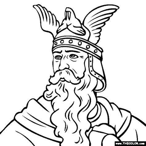 Download Leif Eriksson Coloring Page | Coloring pages, Teaching us history, Color