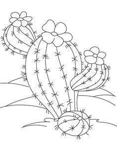 If you like this cactus coloring page share it with your friends. cactus, desert, illustrated panels, mesa, southwest ...