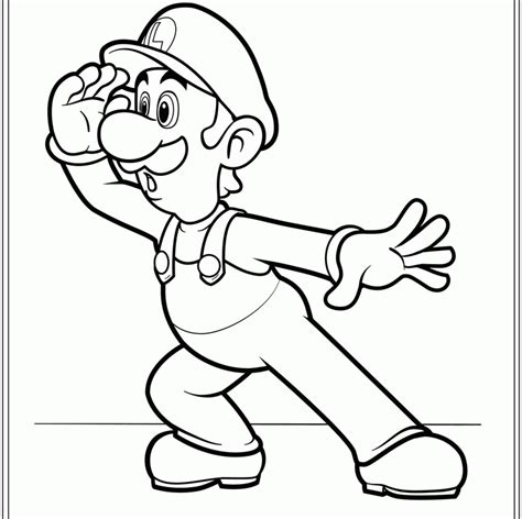 Luigi in fact, his faithful companion often dressed in green and white is a very endearing character, often deleted because of the charismatic presence of mario but no less important in his adventures! Luigi Coloring - Coloring Home