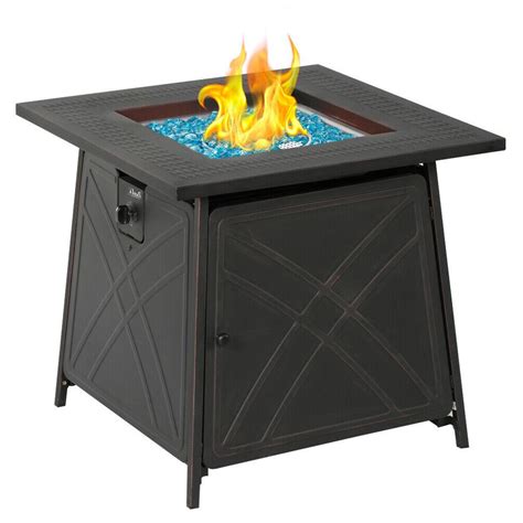 Best free standing propane patio heater. 28"Outdoor Propane Fire Pit Patio Heater Gas Table