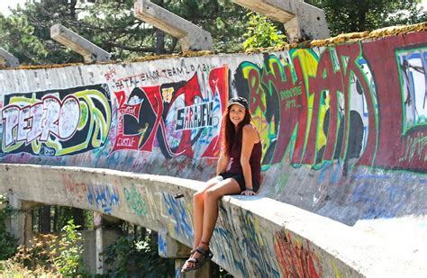 Sarajevo 1984 Winter Olympics Bobsled Track, now overgrown, burnt out and covered in graffiti ...
