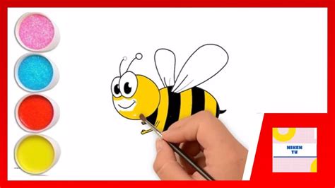 480x360 drawing how to draw an easy cartoon bee. how to draw honey bee Step By Step - YouTube