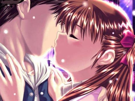Besos con legua, garganta profunda, parejas liberales. Imágenes románticas de Animes