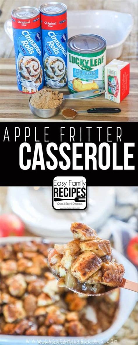 Biscuits, eggs, cheese & bacon combine for the perfect breakfast! Apple Fritter Breakfast Casserole · Easy Family Recipes ...