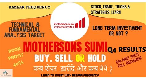 Motherson sumi systems stock or share prices, live bse/nse, f&o quotes of motherson sumi systems with historic price charts for nse / bse. Motherson Sumi SHARE NEWS | Motherson Sumi Share Analysis ...
