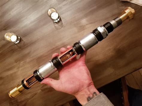 Anyway, here is a tough little lightsaber that you can build for about $30us in about 1 hour. Staff Hilt, Exposed Crystal Chambers, Home Depot Build ...