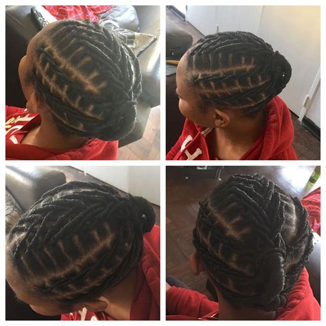 One of the major advantages of wearing human hair extensions is that it now thoroughly rinse the hair using cold water. braid hairstyles cornrows Boy #twistbraids (With images) | Natural hair styles for black women ...