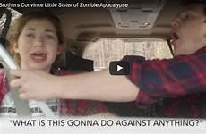 sister brothers into trick worst prank convincing their there zombie apocalypse thinking zombies recorded obtained taken shot had screen city