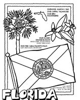 Download now (png format) my safe download promise. Florida coloring page | State symbols, Flag coloring pages ...