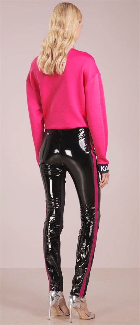 Shiny lycra helen lara black latex sleeveless dress. Pin by Ltx Boy on PVC jeans and trousers | Shiny pants ...