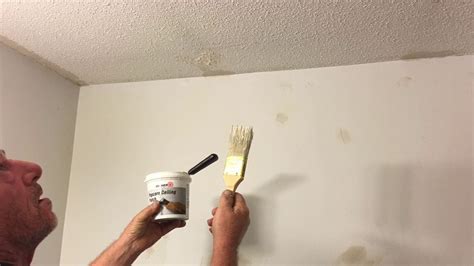 The ceiling of the popcorn used to be very popular years ago, but not so much more. Ceiling popcorn patch fix - YouTube